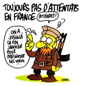 L'ultime dessin de Charb, on ne peut plus prémonitoire 