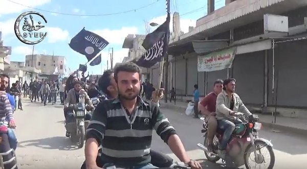 19 black flag Idlib protest 2
